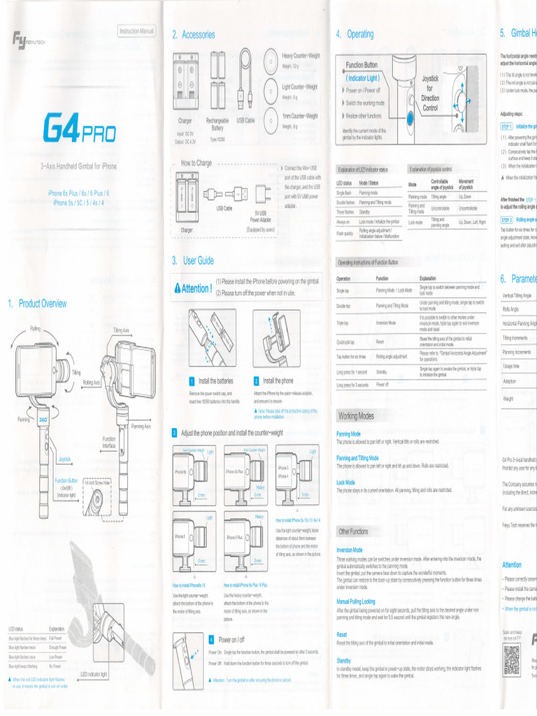 G4pro Gimbal | PDF