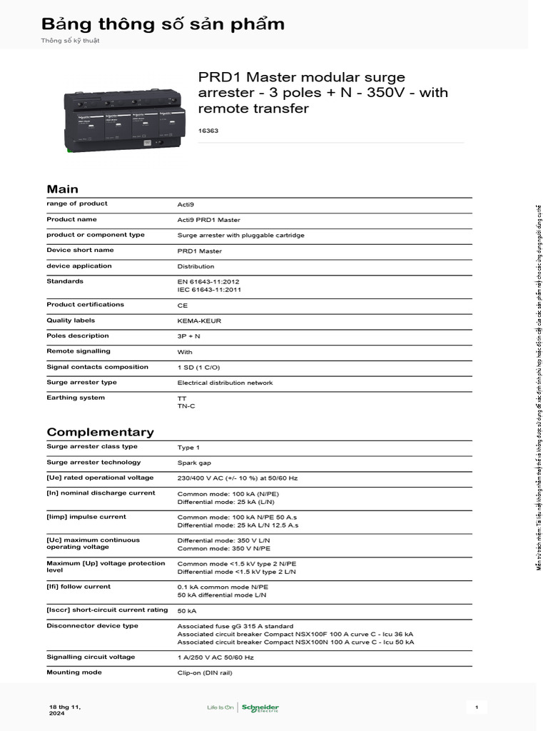 Schneider Electric Prf1 Prf1 Master Combi Prf1 16363 | PDF