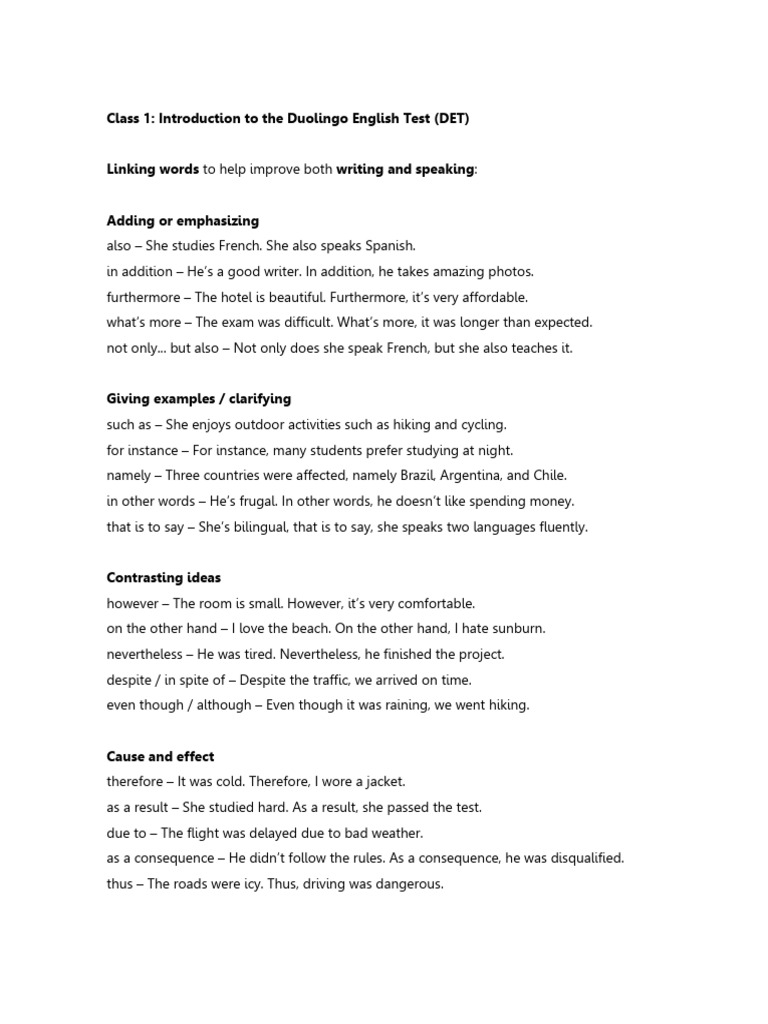 Linking Words for Effective Communication | PDF | Human Communication