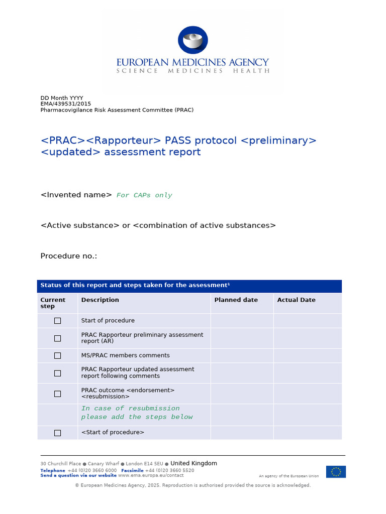PRAC PASS Protocol Assessment Report | PDF | Statistics | Data Analysis
