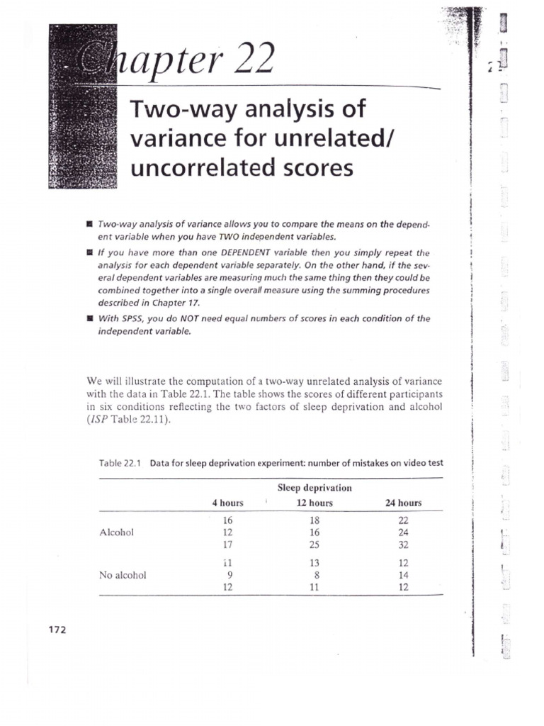 Two Way Anova | PDF