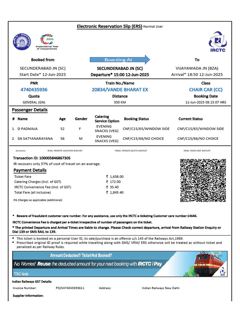 Ticket 4740435936 | PDF | Identity Document | Payments