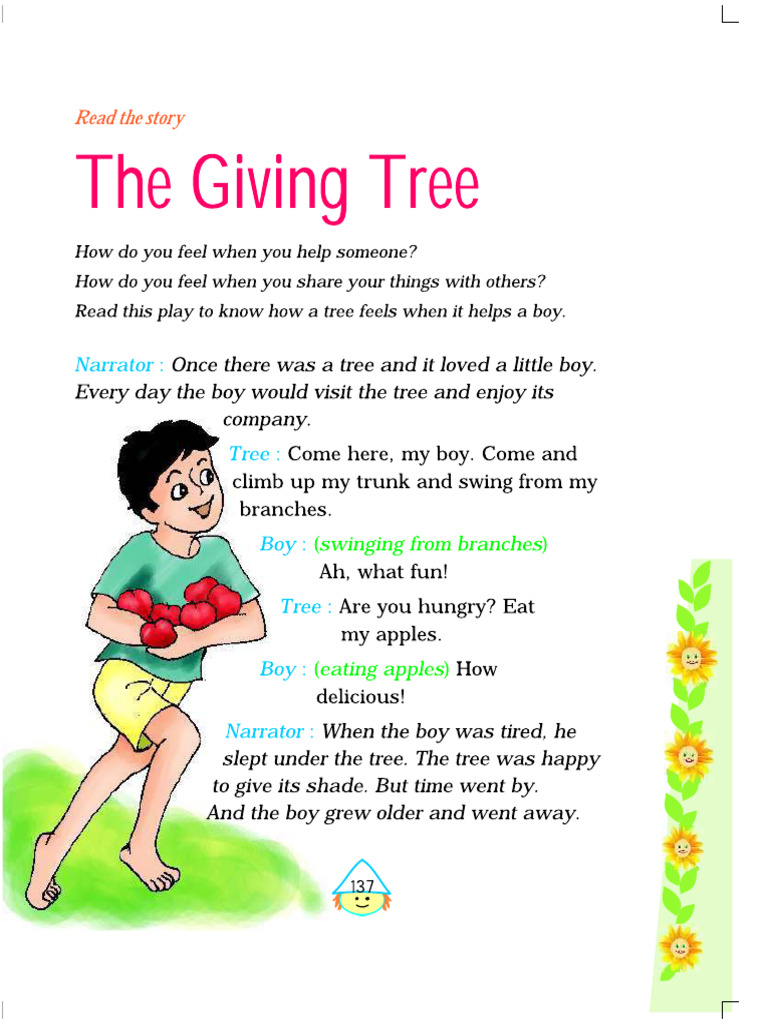 Class 4 English Unit 7 The Giving Tree | PDF