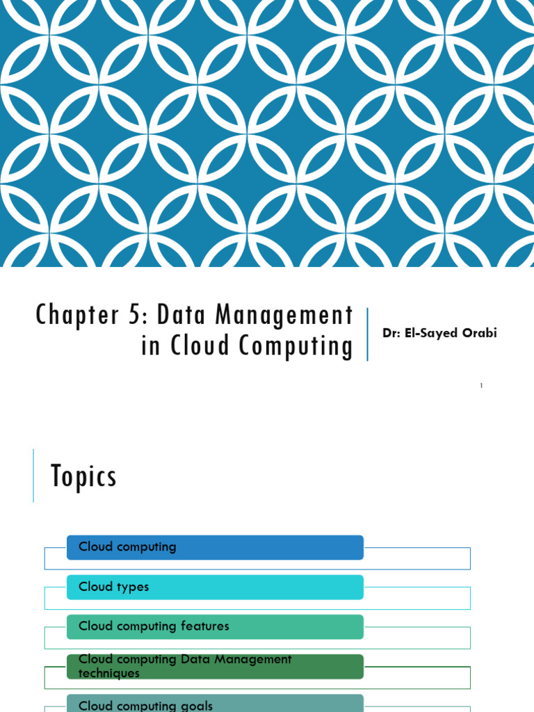 Chapter 5 Cloud - Computing Data - Management | PDF | Cloud Computing ...