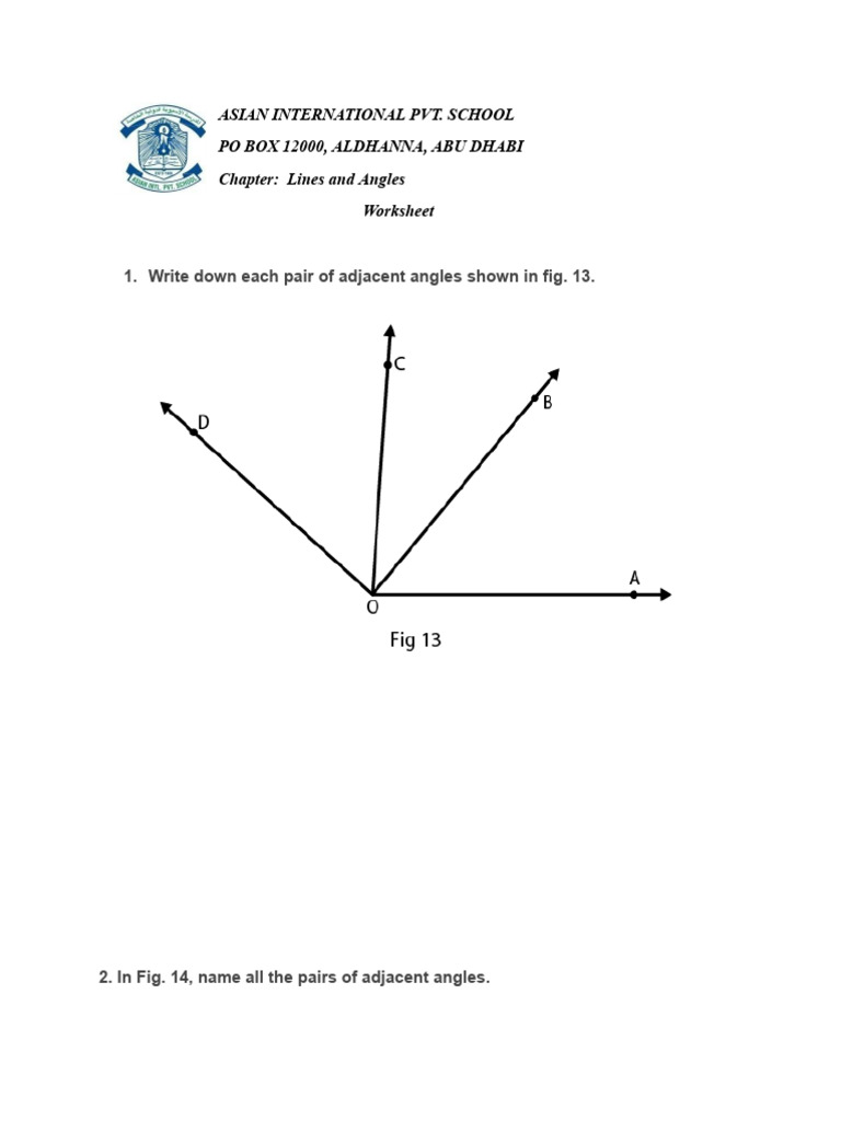 Lines and Angles | PDF