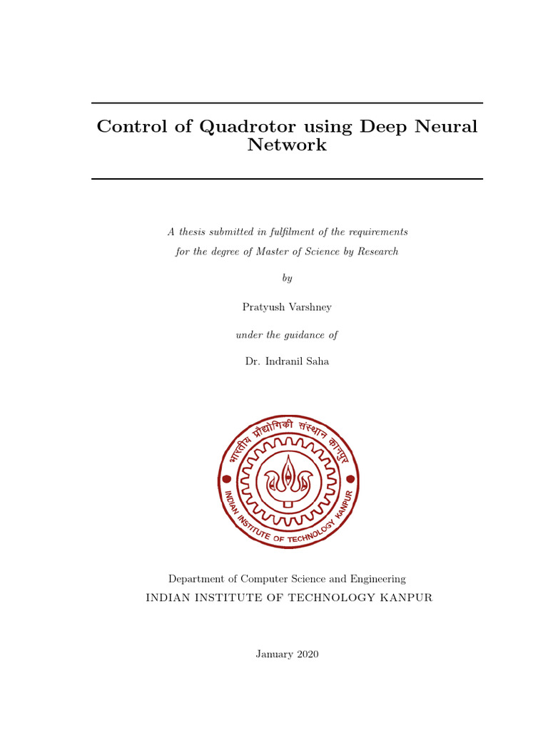 Quadrotor Control via Deep Neural Network | PDF | Control Theory | Deep ...