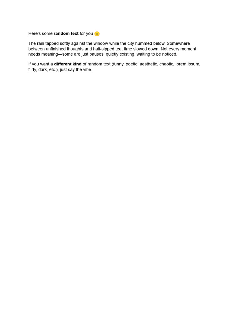 Random Text | PDF