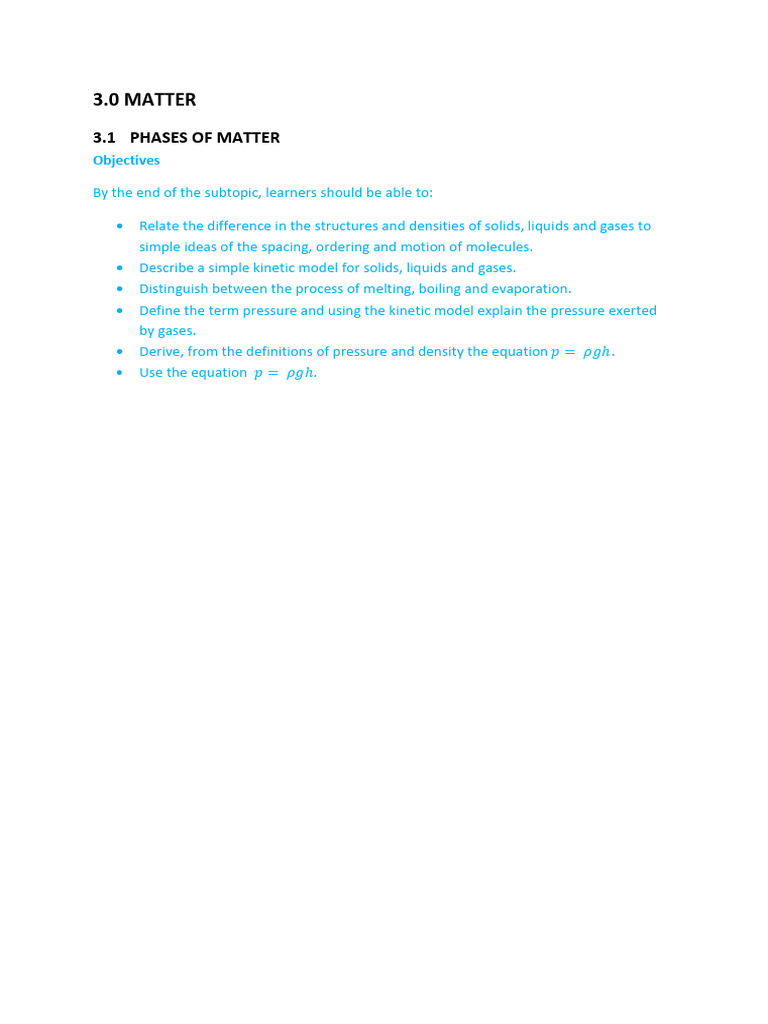 Understanding Phases of Matter | PDF | Gases | Matter
