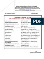 Academic Calendar July-Dec - 2012