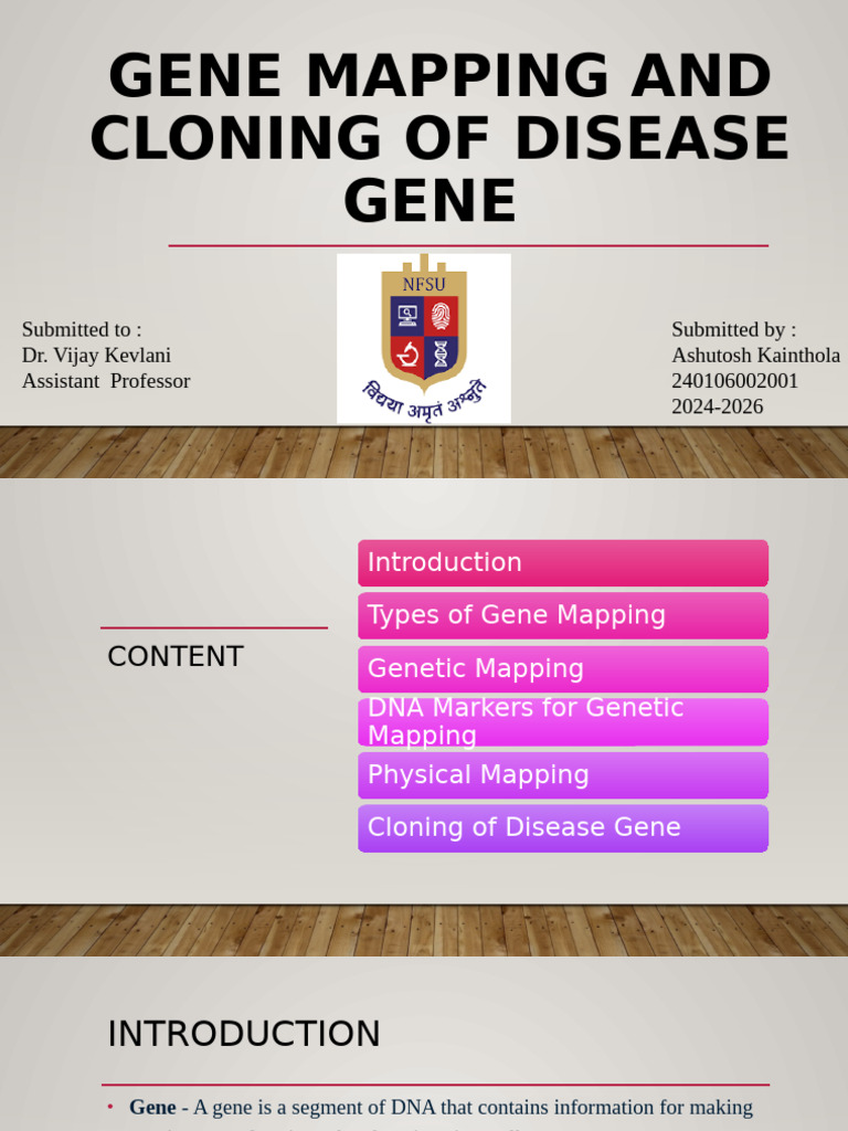 Gene Mapping and Cloning of A Disease Gene | PDF | Genetics | Molecular ...