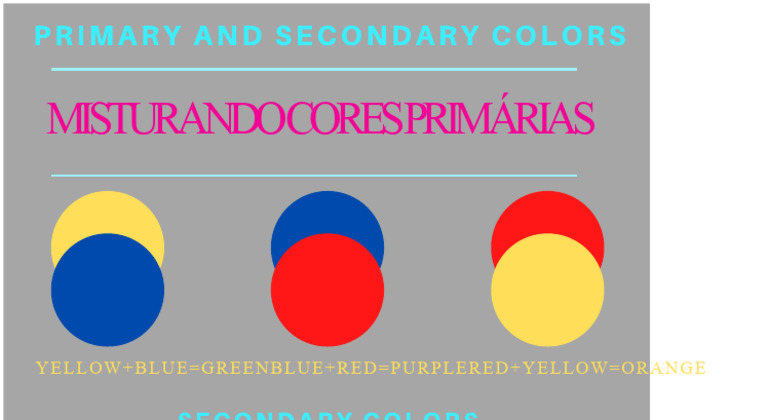 Cores Primárias e Secundárias | PDF