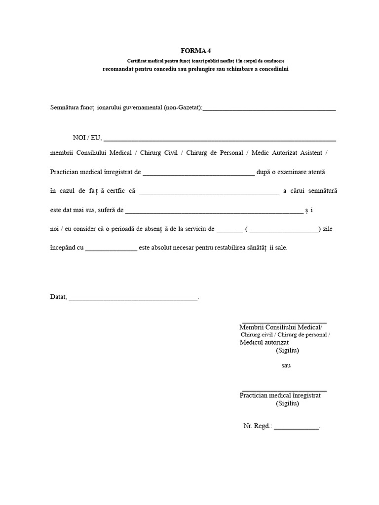 Scrisoare de Concediu | PDF