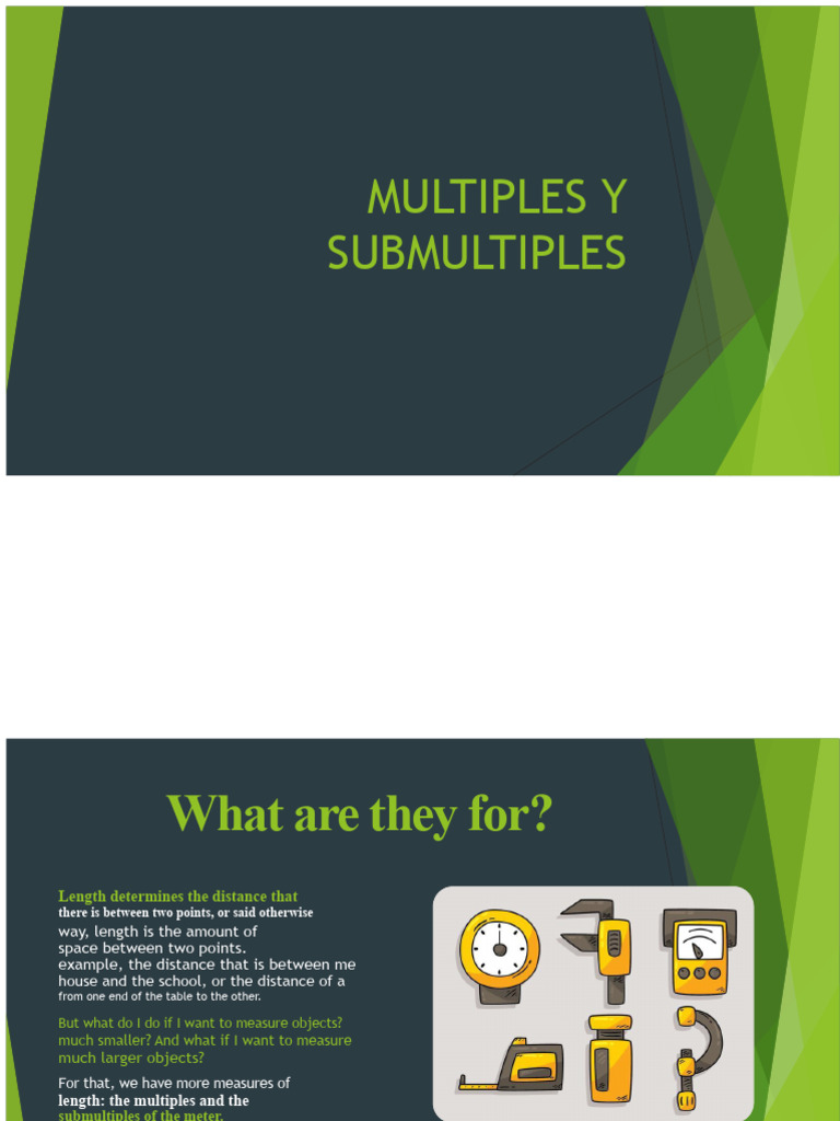 Understanding Length Multiples & Submultiples | PDF | Litre | Metre