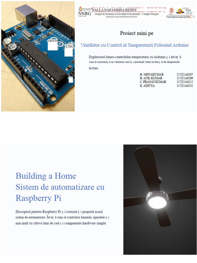 Ventilator Cu Control Al Temperaturii Folosind Arduino | PDF