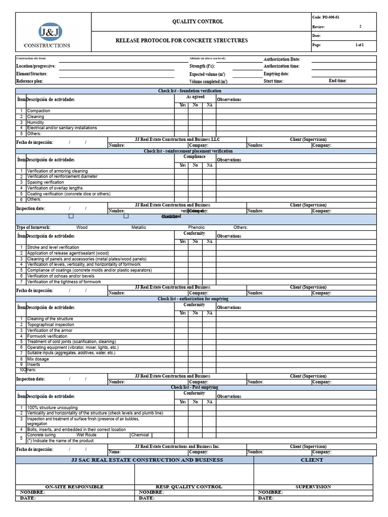 Protocol Release Structures Concrete | PDF | Concrete | Secondary ...