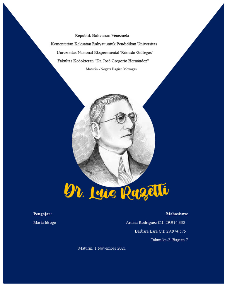 Sejarah Dr. Luis Razetti di Kedokteran | PDF