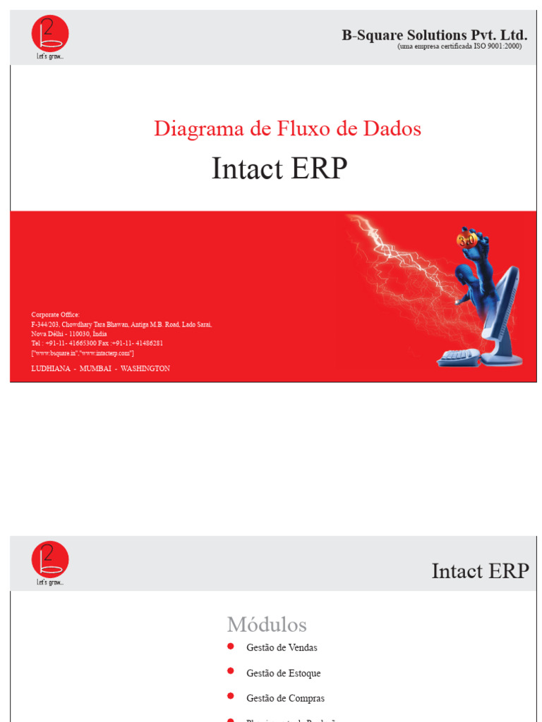 Diagrama de Fluxo do Intact ERP | PDF | Planejamento de recursos ...