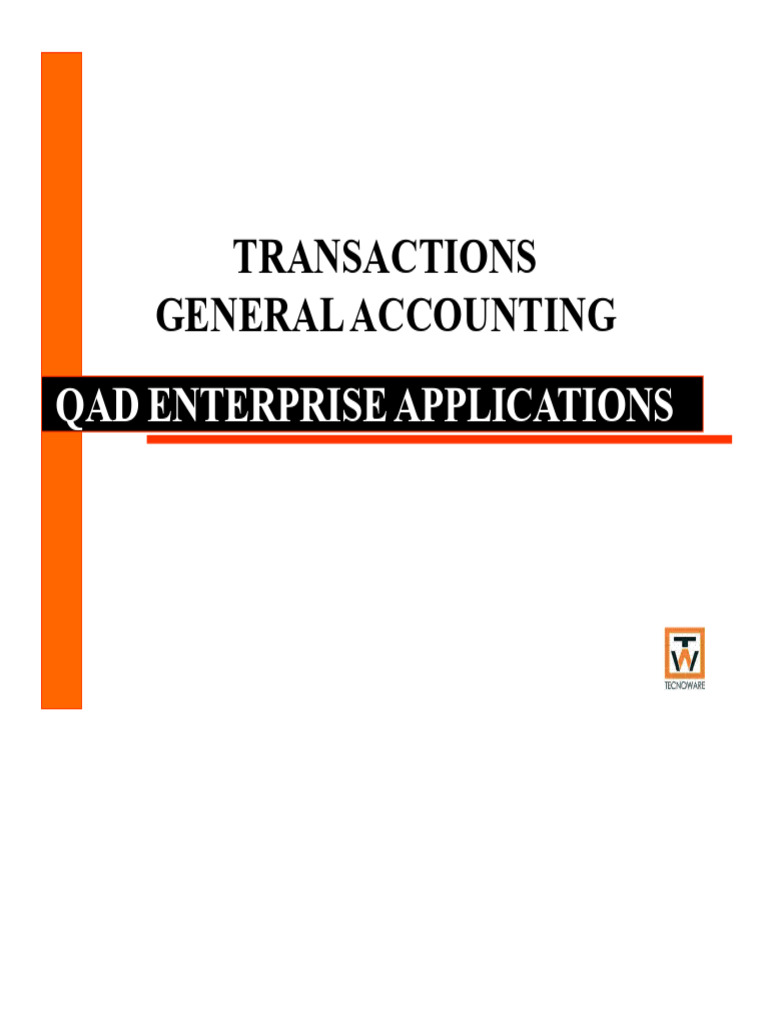 General Accounting Transactions Guide | PDF | Debits And Credits ...