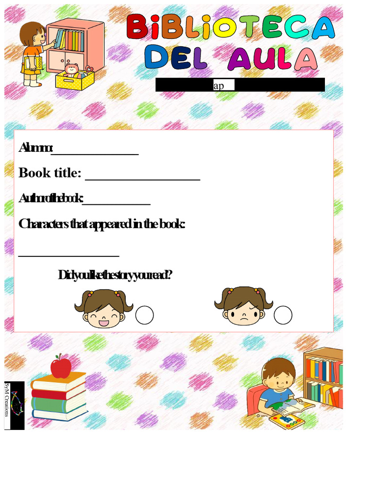 18 Library Book Reading Sheet | PDF