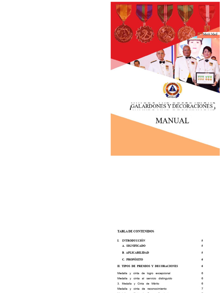 Manual de Premios y Decoraciones de PCGA - Version Web | PDF ...