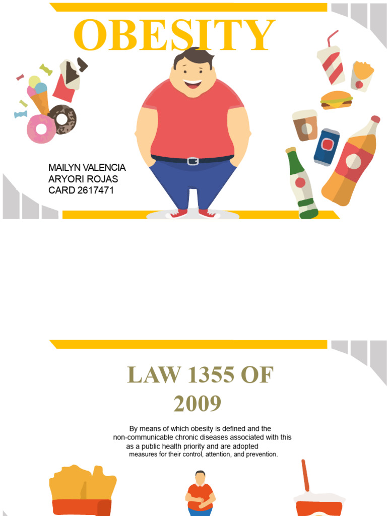 Law 1355 of 2009 Obesity | PDF | Fat | Obesity