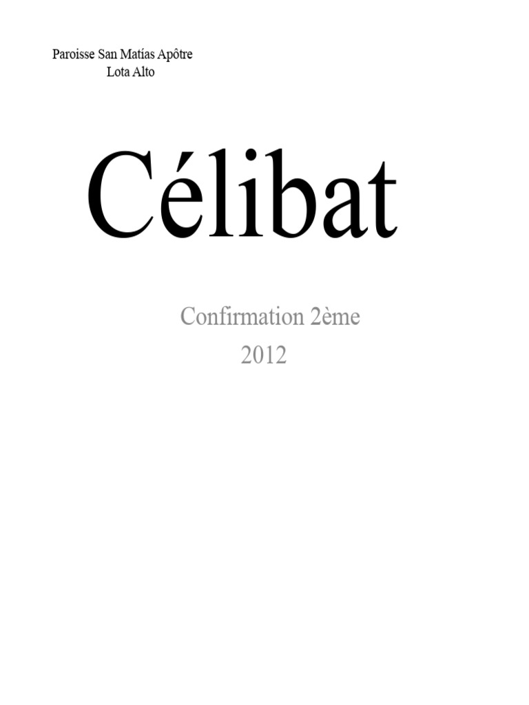 Comprendre le célibat religieux chrétien | PDF | Marie, mère de Jésus ...