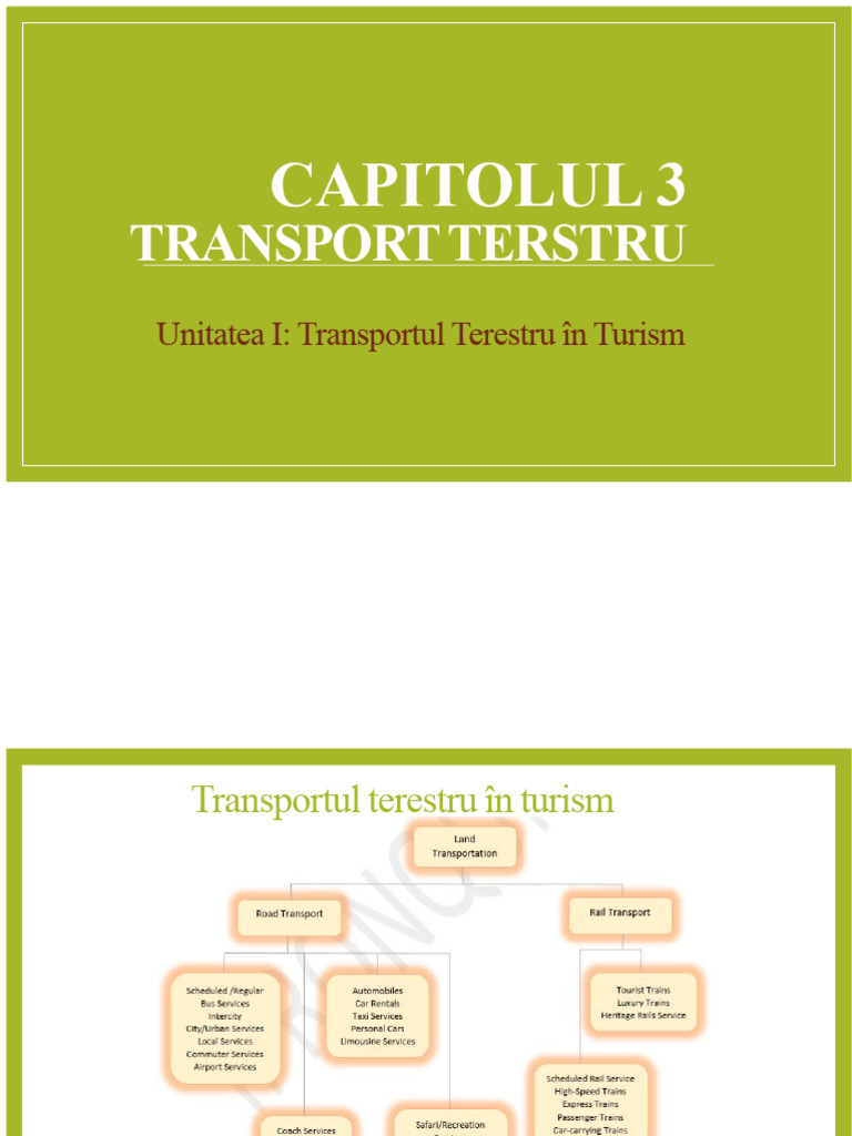 Capitolul 3 - Transportul Terestru | PDF