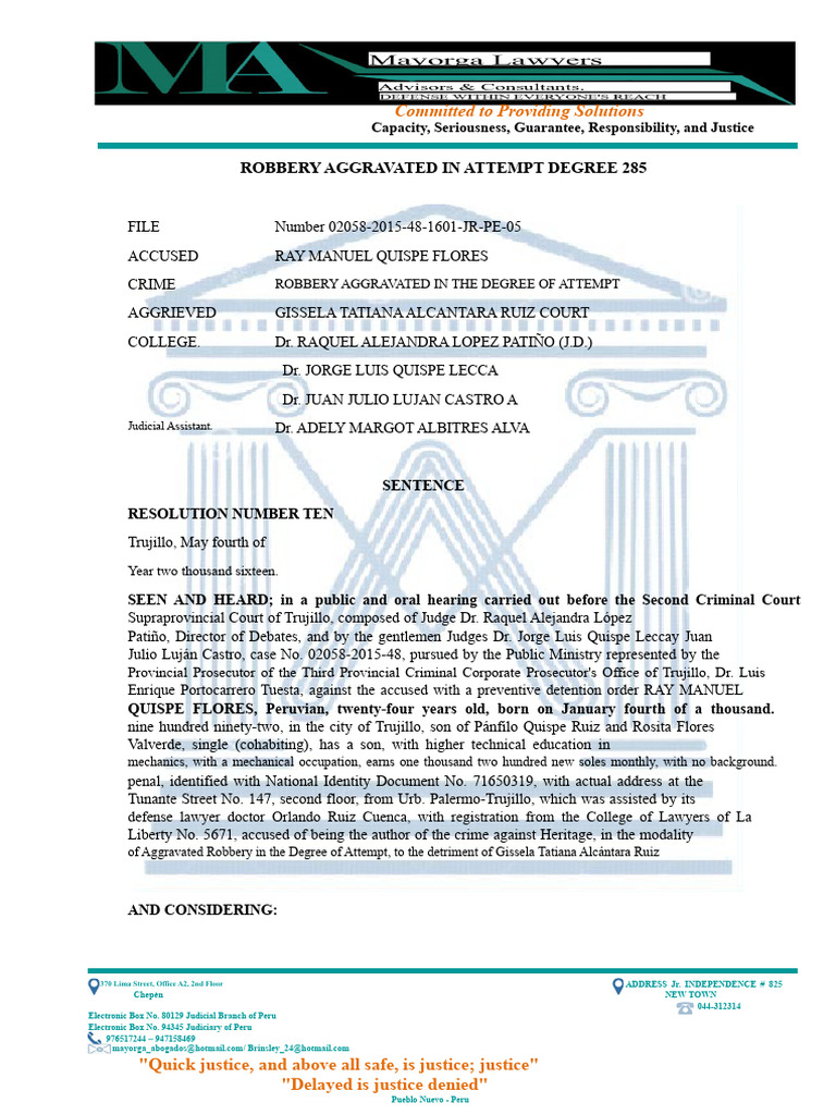 Aggravated Robbery in Attempted Degree 285 | PDF | Criminal Procedure ...
