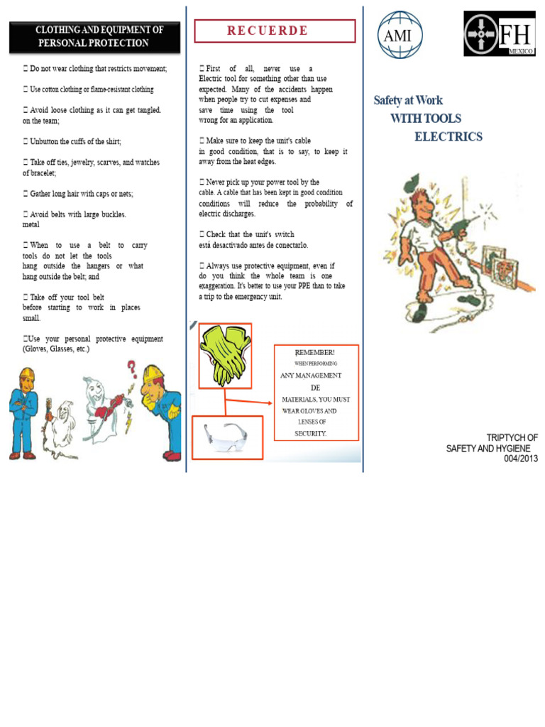 02 Brochure Safe Work With Electricity PDF | PDF | Personal Protective ...