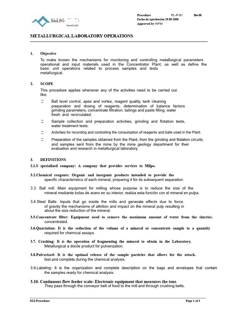 Procedures For Metallurgical Laboratory Operations | PDF | Metallurgy ...