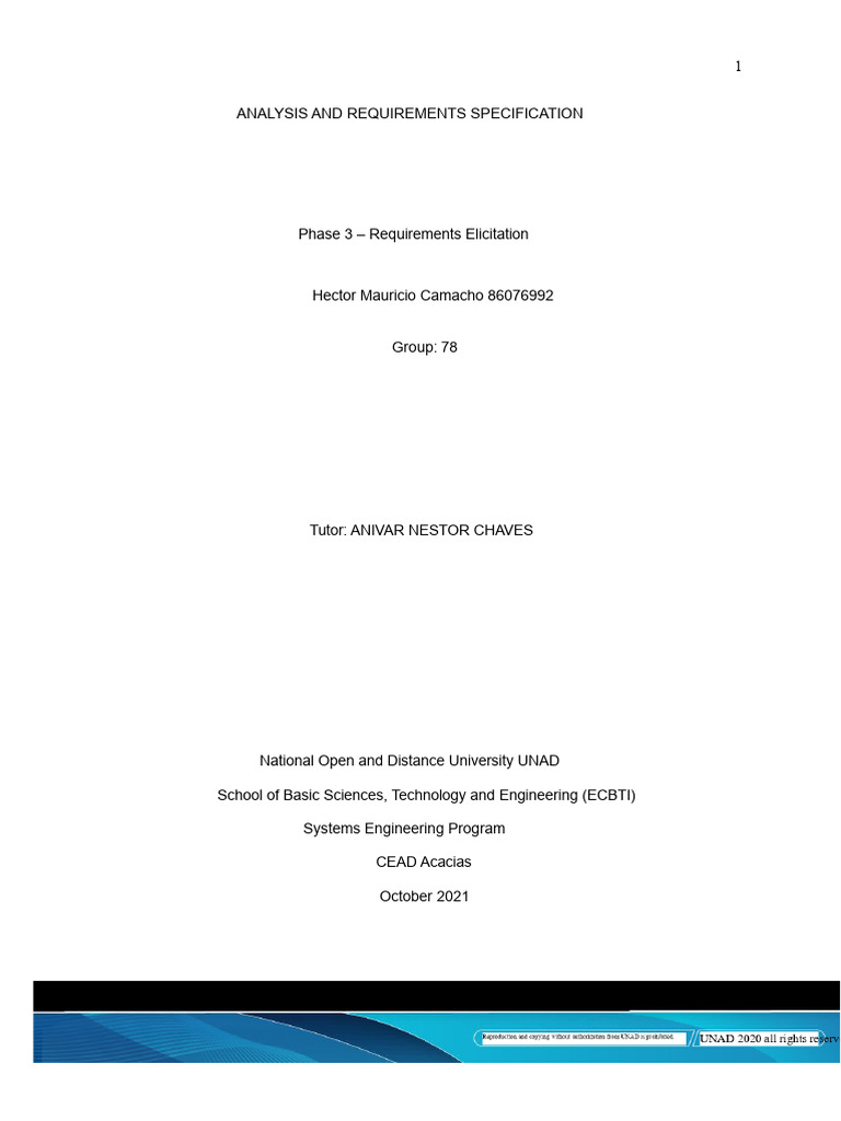 System Requirements Analysis Guide | PDF | Software | System