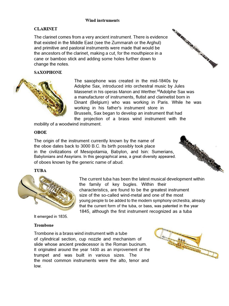 History of Wind Instruments | PDF | String Instruments | Guitars
