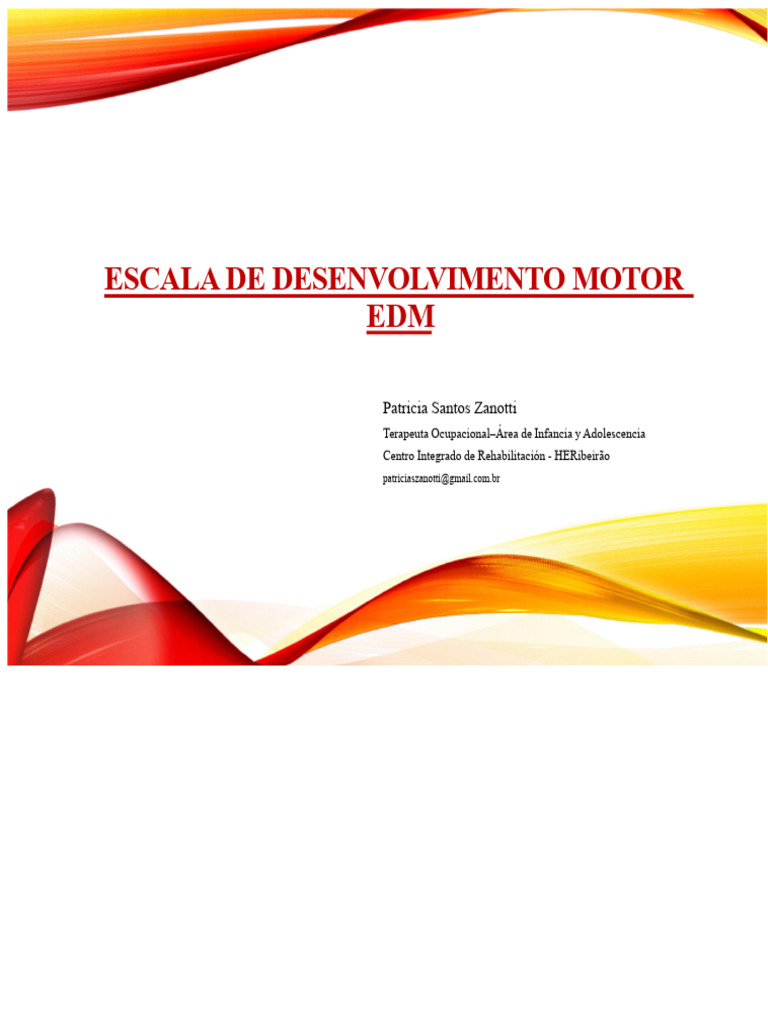 Escala de Desarrollo Motor Infantil | PDF | Sicología | Ciencia cognitiva