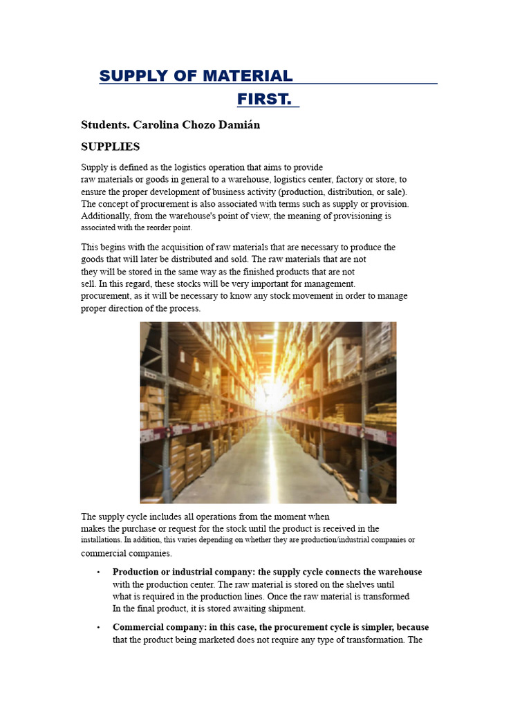 Efficient Supply Chain Management Guide | PDF | Supply Chain | Warehouse