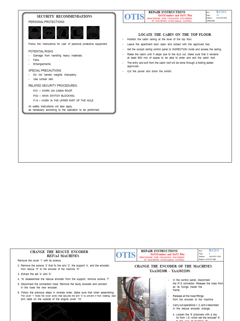 Encoder Replacement Guide for GeN2 Systems | PDF | Electrical Connector ...