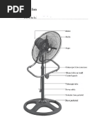 Electric Fan Parts and Functions Guide | PDF | Electric Motor | Bearing ...