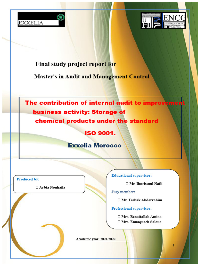Final project report ENCGCASA | PDF | Audit | Internal Audit