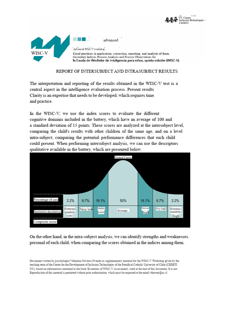 WISC-V Strengths and Weaknesses Analysis | PDF | Mental Chronometry ...