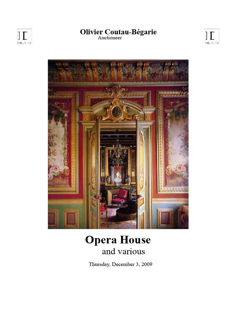 Opera House and various | PDF | Auction