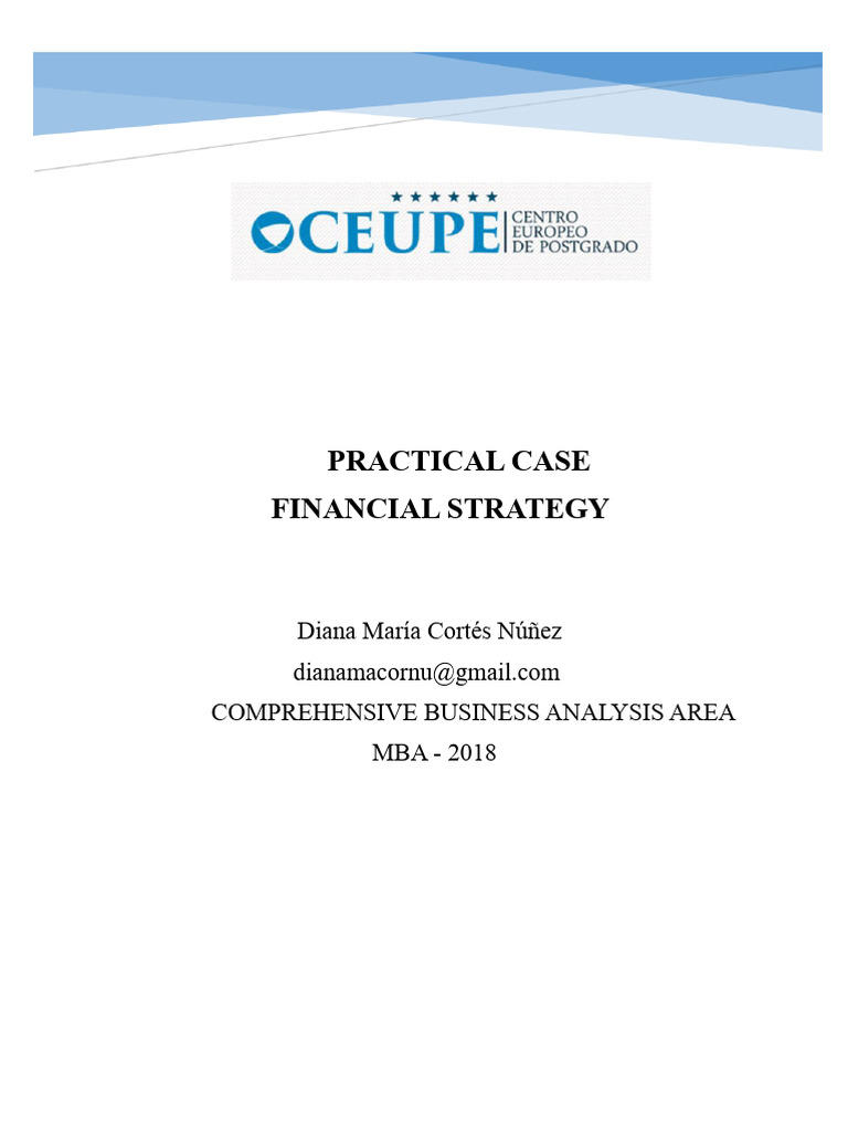 PRACTICAL CASE 2 (1) FINAL.docx | PDF | Investing | Profit (Economics)
