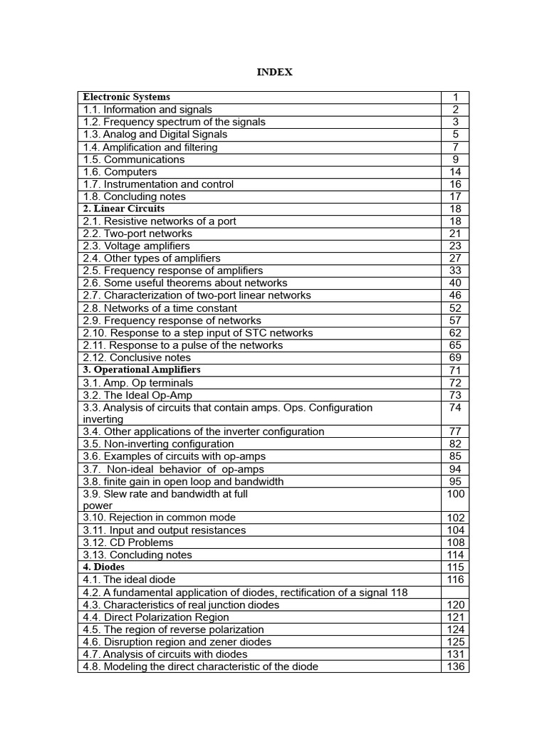 Comprehensive Guide to Electronic Systems | PDF | Amplifier ...