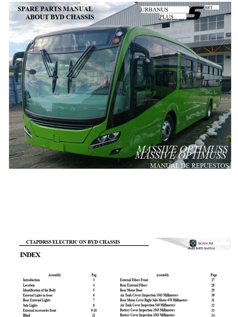 BYD Chassis CTAPDRS5 Spare Parts Manual | PDF | Manufactured Goods ...