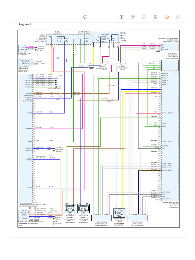 Transmission Control Module Wiring Diagram | PDF | Manufactured Goods ...