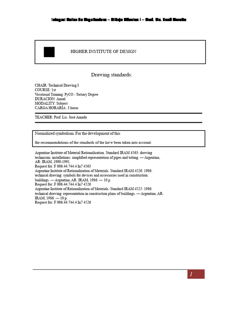 Technical Drawing Standards Overview | PDF | Door | Technical Drawing