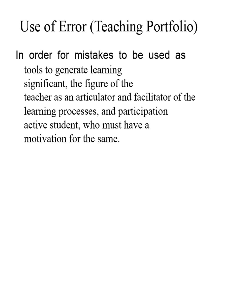 Leveraging Errors for Effective Learning | PDF | Teachers | Motivational
