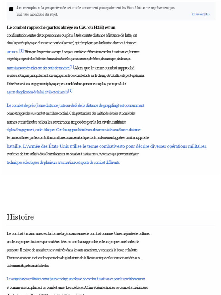 Combat rapproché : Histoire et techniques | PDF | Sports de combat