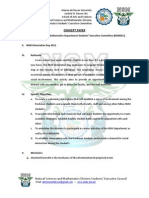 NSM Department Orientation Day Concept Paper