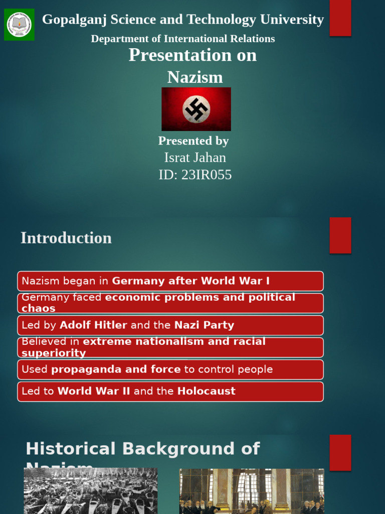 Overview of Nazism and Its Impact | PDF