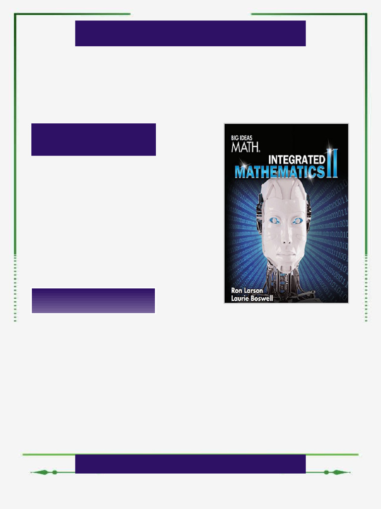 Big Ideas Integrated Math 2 2016 Big Ideas Math Ron Larson eBook uncut ...