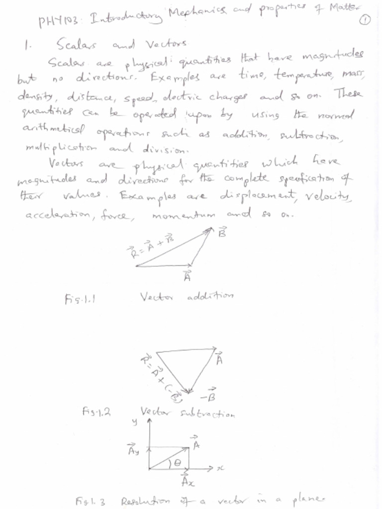 Physics 103 Note | PDF